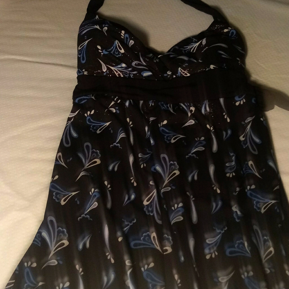 Summer/Warm weather halter w/shimmering volf